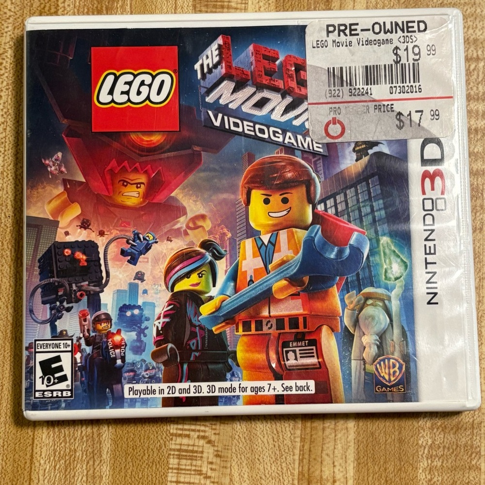 The Lego Movie Nintendo 3DS Game with Case